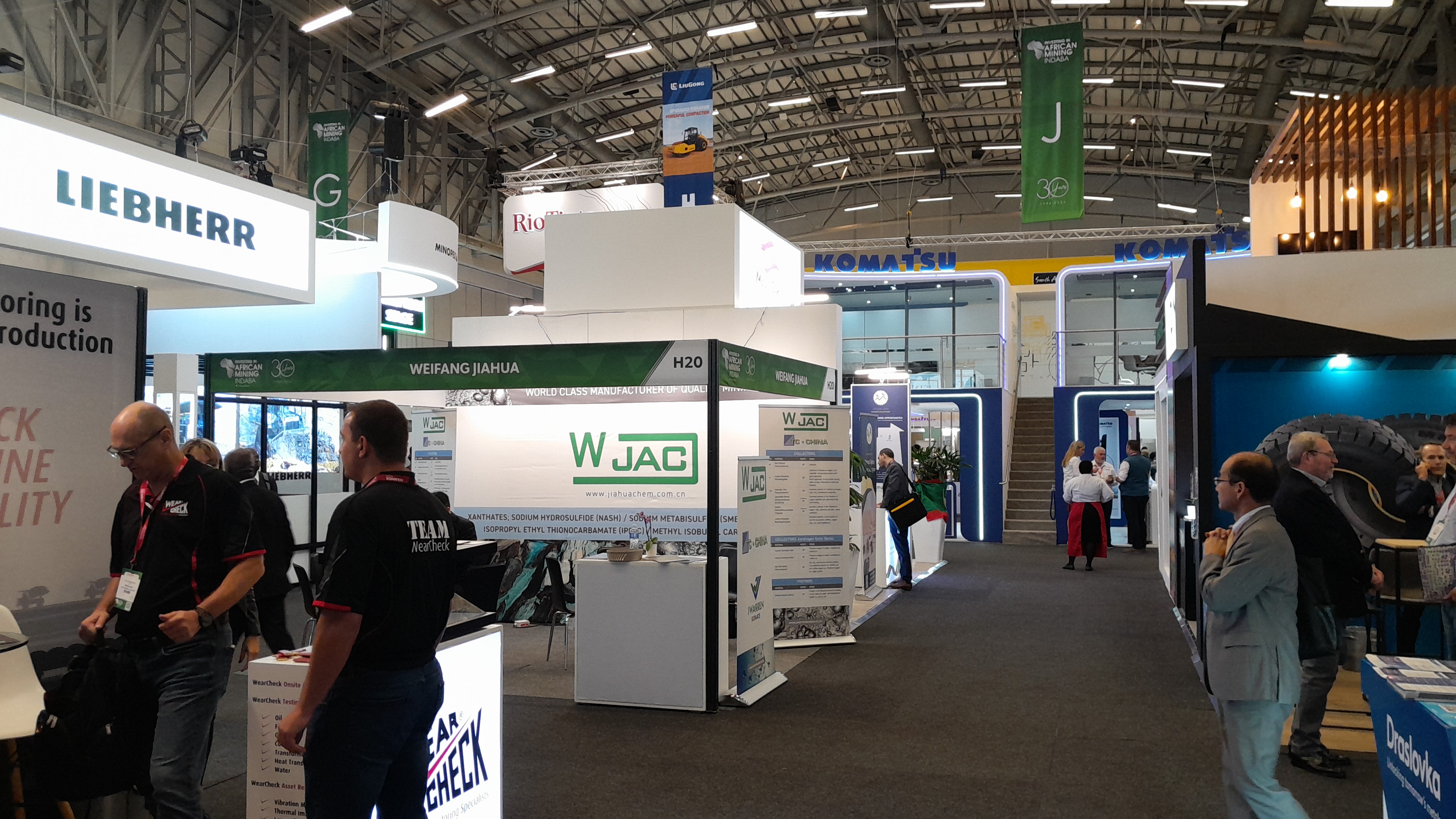 Technology exhibition floor at Mining Indaba 2024