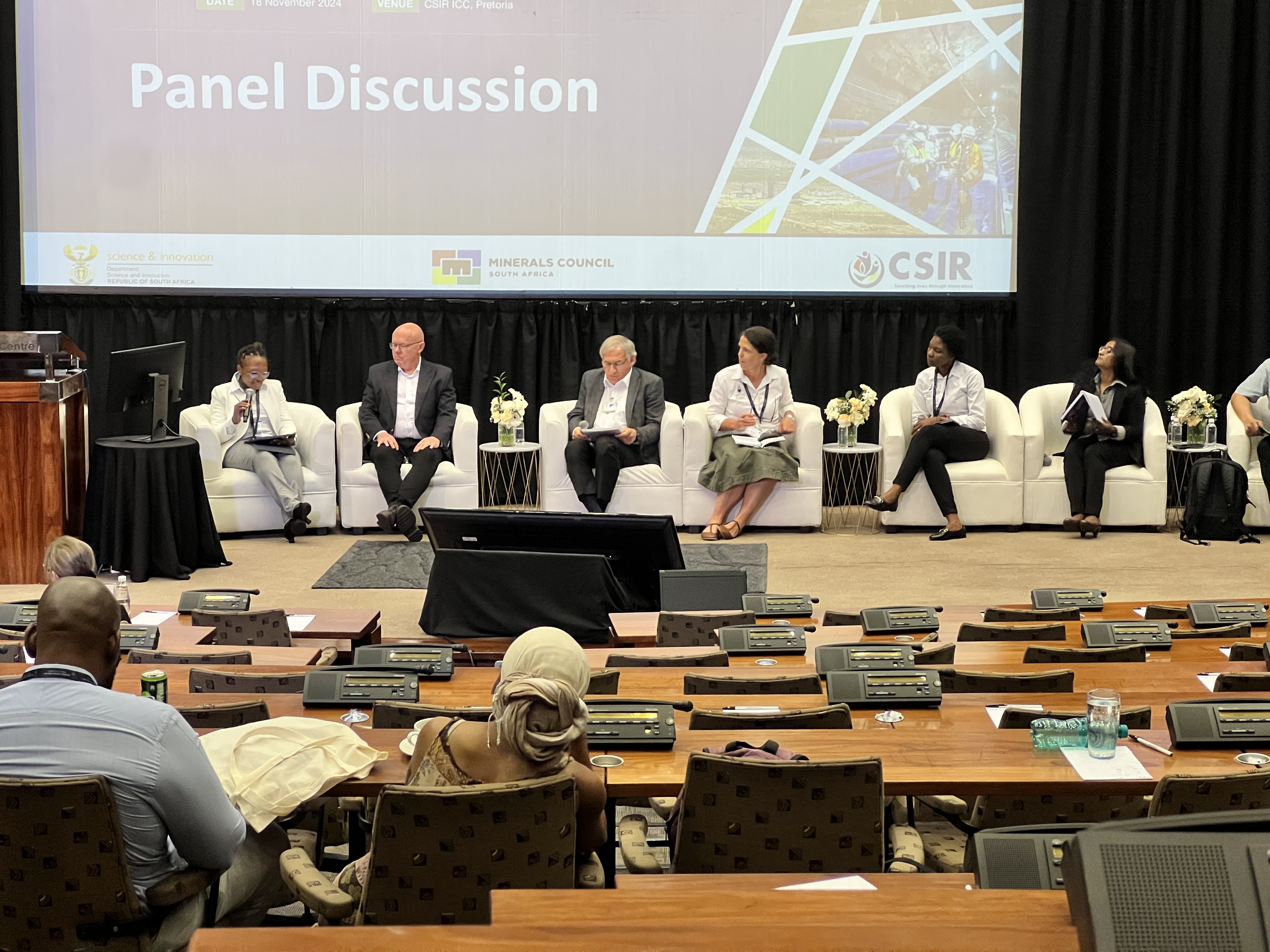 Panel discussion at the Mandela Mining Precinct Mining Technology and Innovation Showcase 2024